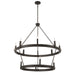 Minka-Lavery - 12419-860 - 12 Light Pendant - Dalvor - Dark Bronze