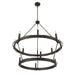 Minka-Lavery - 12419-860 - 12 Light Pendant - Dalvor - Dark Bronze