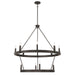 Minka-Lavery - 12419-860 - 12 Light Pendant - Dalvor - Dark Bronze
