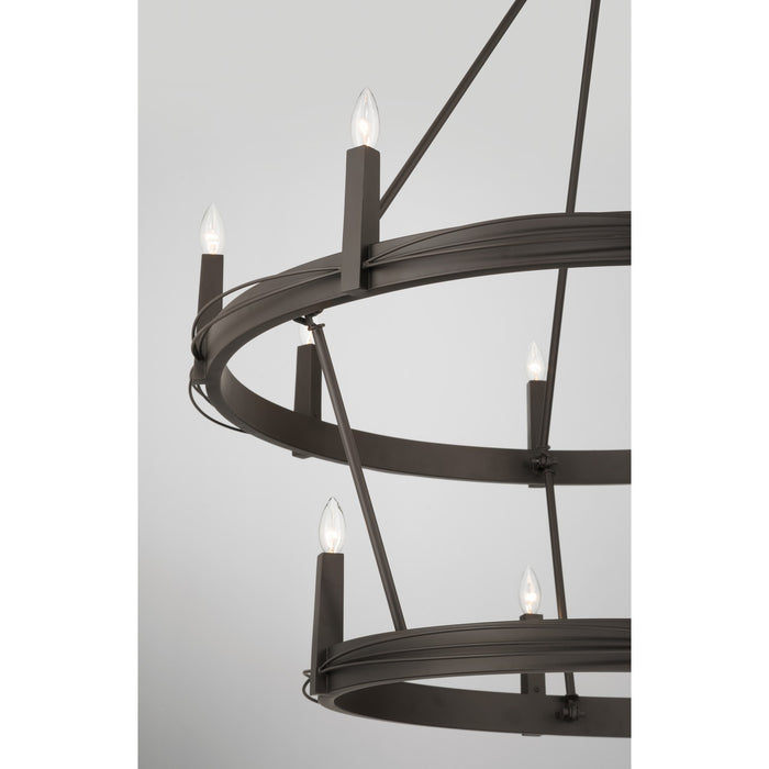 Minka-Lavery - 12419-860 - 12 Light Pendant - Dalvor - Dark Bronze