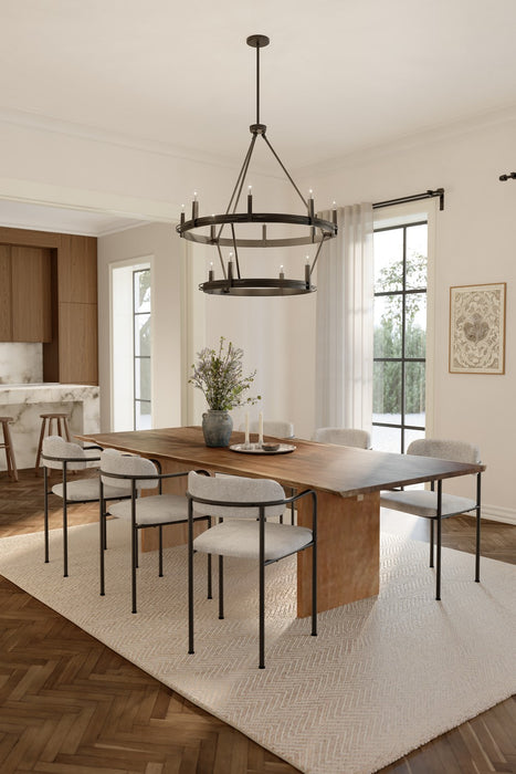 Minka-Lavery - 12419-860 - 12 Light Pendant - Dalvor - Dark Bronze