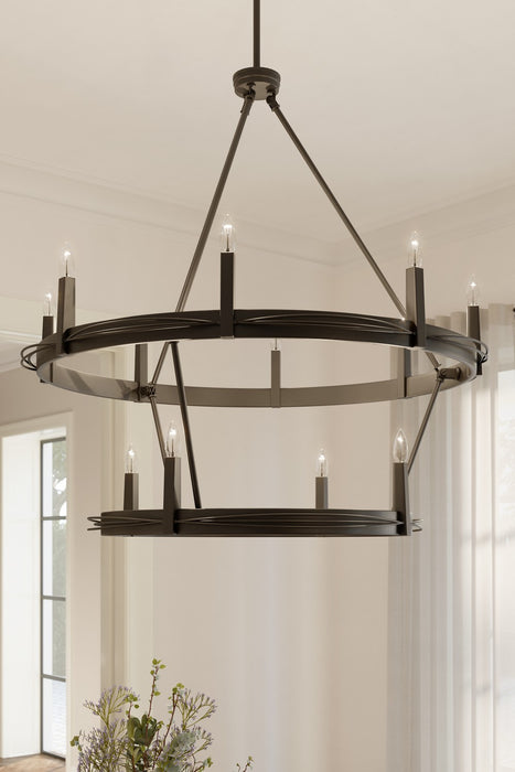 Minka-Lavery - 12419-860 - 12 Light Pendant - Dalvor - Dark Bronze