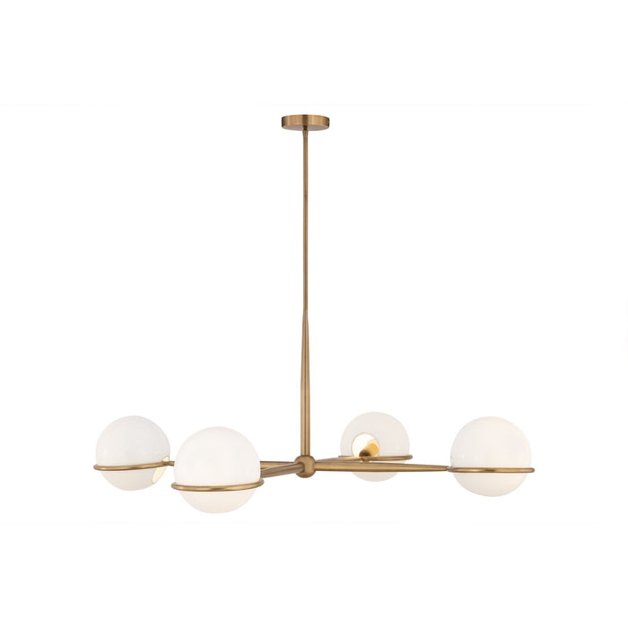 Minka-Lavery - 12505-732 - Four Light Chandelier - Orstyn - Legacy Brass