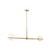 Minka-Lavery - 12507-732 - Two Light Linear Chandelier - Orstyn - Legacy Brass