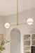 Minka-Lavery - 12507-732 - Two Light Linear Chandelier - Orstyn - Legacy Brass