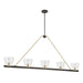 Minka-Lavery - 12727-796 - Five Light Linear Chandelier - Noellea - Dark Bronze
