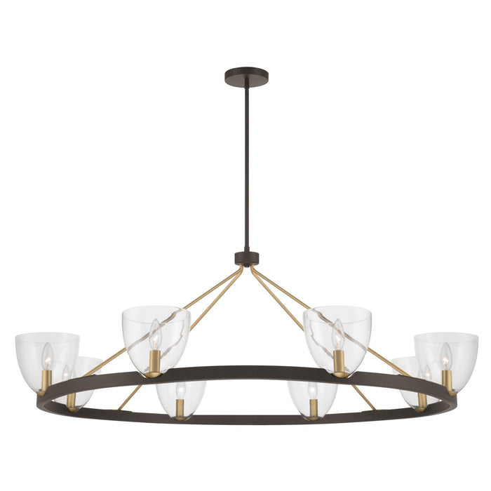 Minka-Lavery - 12728-796 - Eight Light Chandelier - Noellea - Dark Bronze
