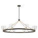 Minka-Lavery - 12728-796 - Eight Light Chandelier - Noellea - Dark Bronze