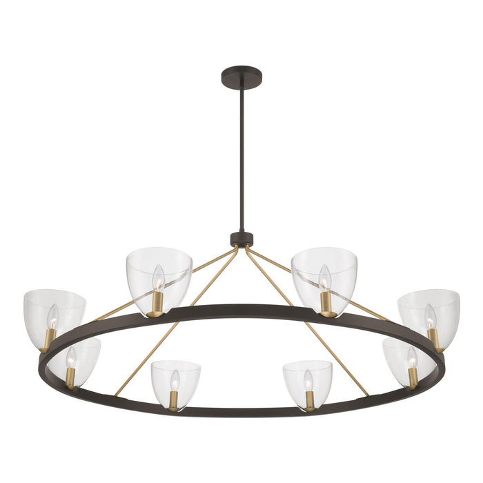 Minka-Lavery - 12728-796 - Eight Light Chandelier - Noellea - Dark Bronze