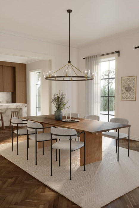 Minka-Lavery - 12728-796 - Eight Light Chandelier - Noellea - Dark Bronze