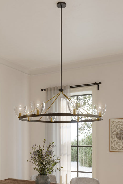 Minka-Lavery - 12728-796 - Eight Light Chandelier - Noellea - Dark Bronze