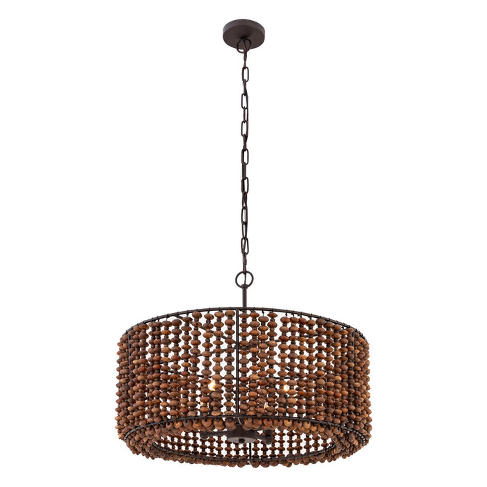 Minka-Lavery - 12954-860 - Four Light Pendant - Beaudelle - Dark Bronze