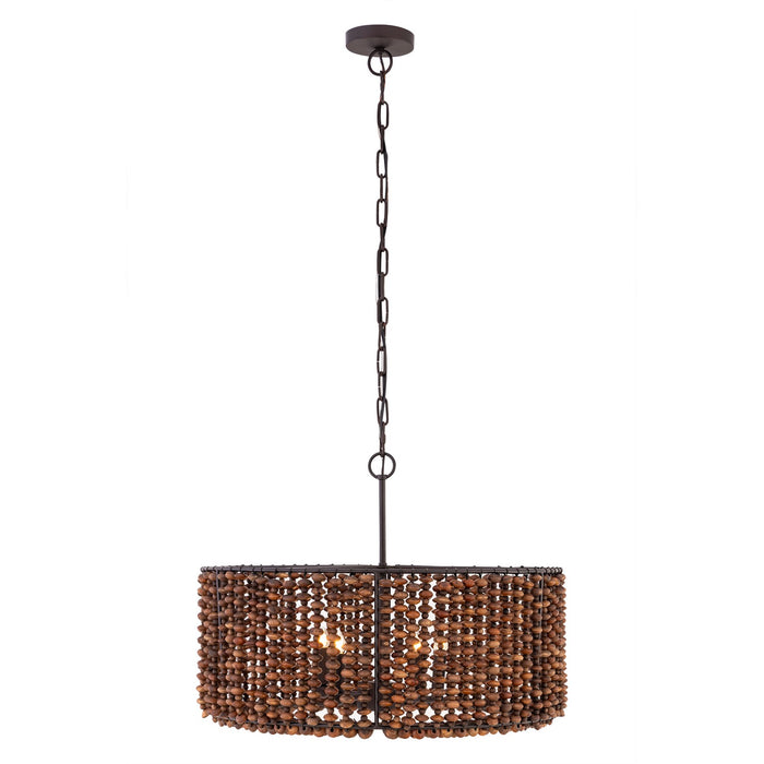 Minka-Lavery - 12954-860 - Four Light Pendant - Beaudelle - Dark Bronze