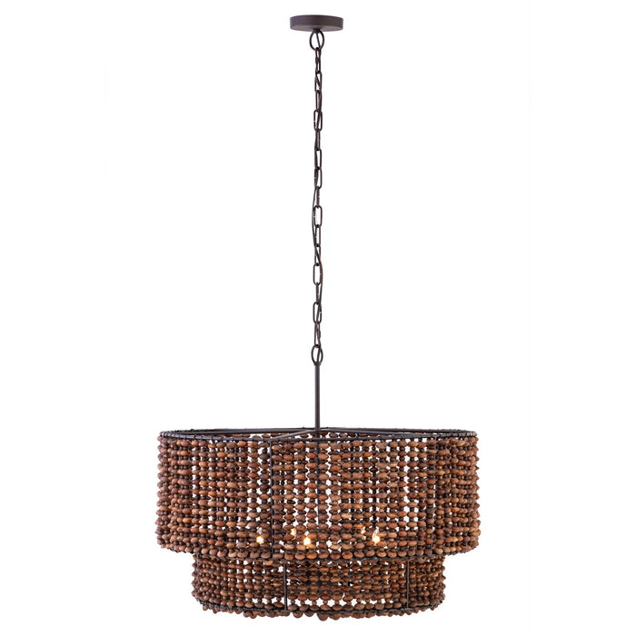 Minka-Lavery - 12955-860 - Five Light Pendant - Beaudelle - Dark Bronze