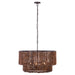 Minka-Lavery - 12955-860 - Five Light Pendant - Beaudelle - Dark Bronze