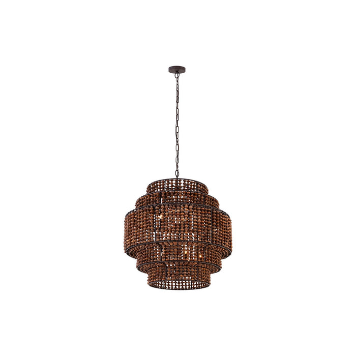 Minka-Lavery - 12959-860 - Nine Light Pendant - Beaudelle - Dark Bronze
