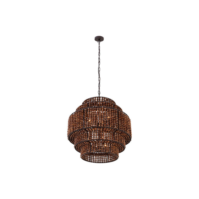 Minka-Lavery - 12959-860 - Nine Light Pendant - Beaudelle - Dark Bronze