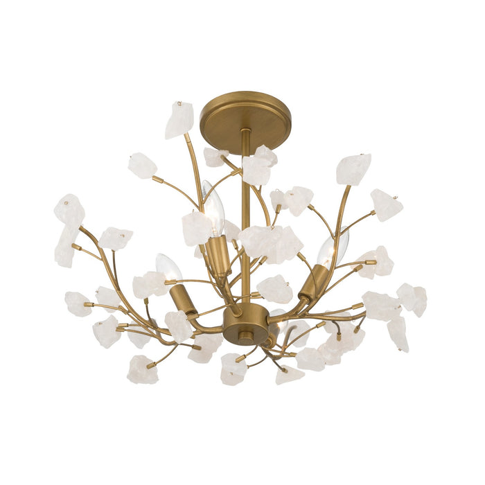 Minka-Lavery - 13954-870 - Five Light Semi-Flush Mount - Ramus - Painted Legacy Brass
