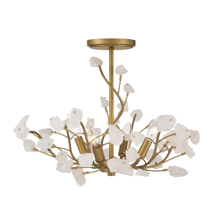 Minka-Lavery - 13954-870 - Five Light Semi-Flush Mount - Ramus - Painted Legacy Brass