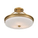 Minka-Lavery - 14086-732 - Three Light Semi-Flush Mount - Halora - Legacy Brass