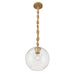 Minka-Lavery - 15565-732 - One Light Mini Pendant - Elyric - Legacy Brass