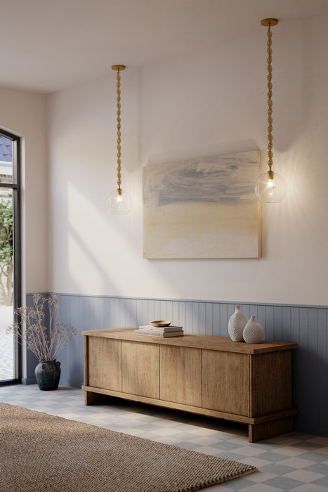 Minka-Lavery - 15565-732 - One Light Mini Pendant - Elyric - Legacy Brass