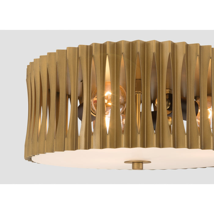 Minka-Lavery - 16023-877 - Three Light Flush Mount - Aven - Sand Coal Black