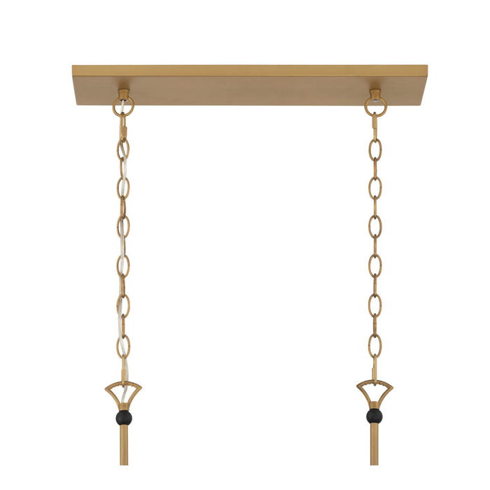 Minka-Lavery - 16027-877 - Eight Light Linear Chandelier - Aven - Sand Coal Black