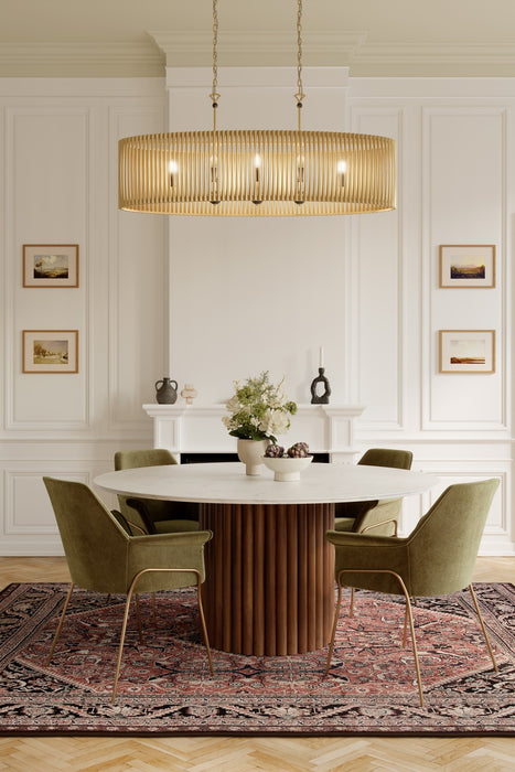 Minka-Lavery - 16027-877 - Eight Light Linear Chandelier - Aven - Sand Coal Black