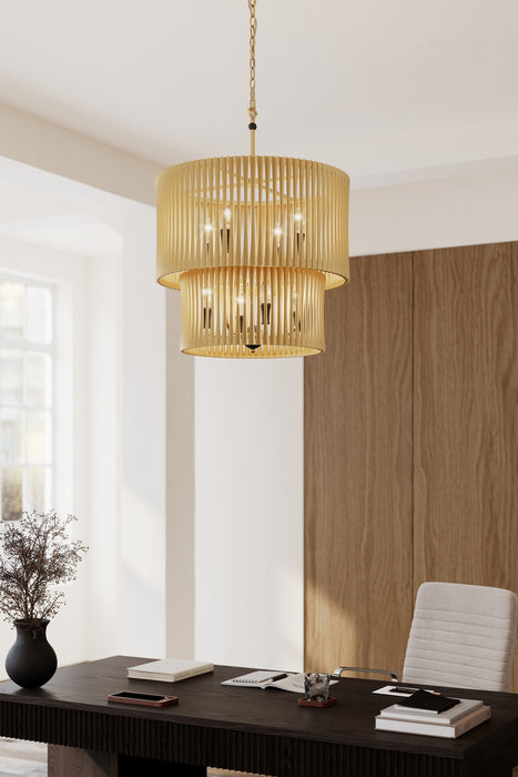 Minka-Lavery - 16028-877 - Eight Light Pendant - Aven - Sand Coal Black