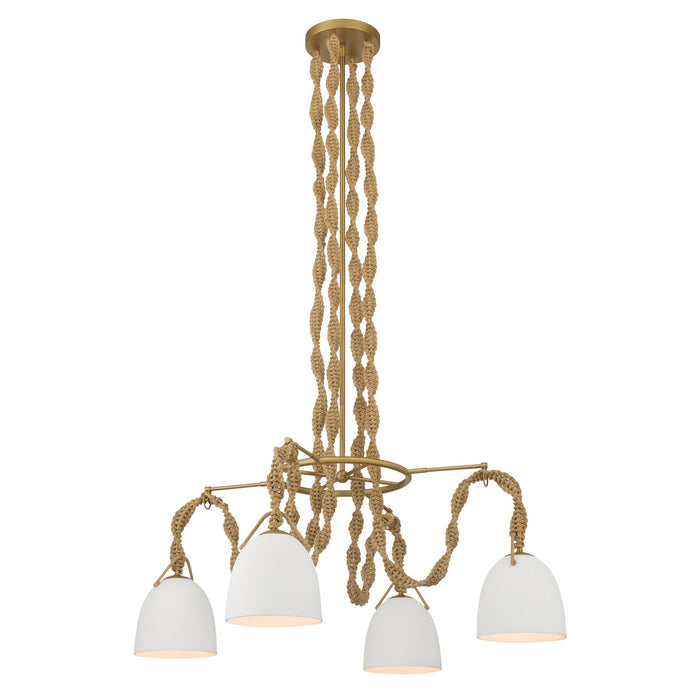Minka-Lavery - 16066-732 - Four Light Pendant - Cordón - Legacy Brass