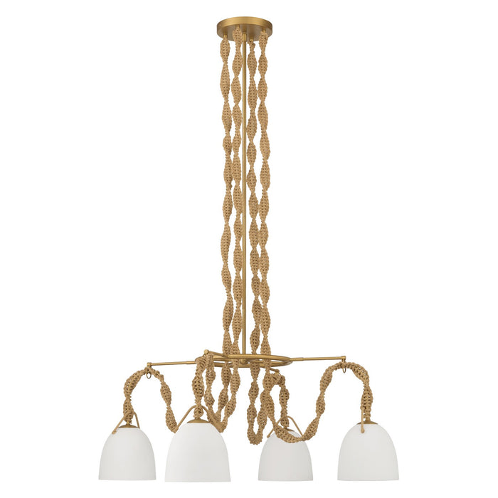 Minka-Lavery - 16066-732 - Four Light Pendant - Cordón - Legacy Brass