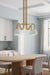 Minka-Lavery - 16066-732 - Four Light Pendant - Cordón - Legacy Brass
