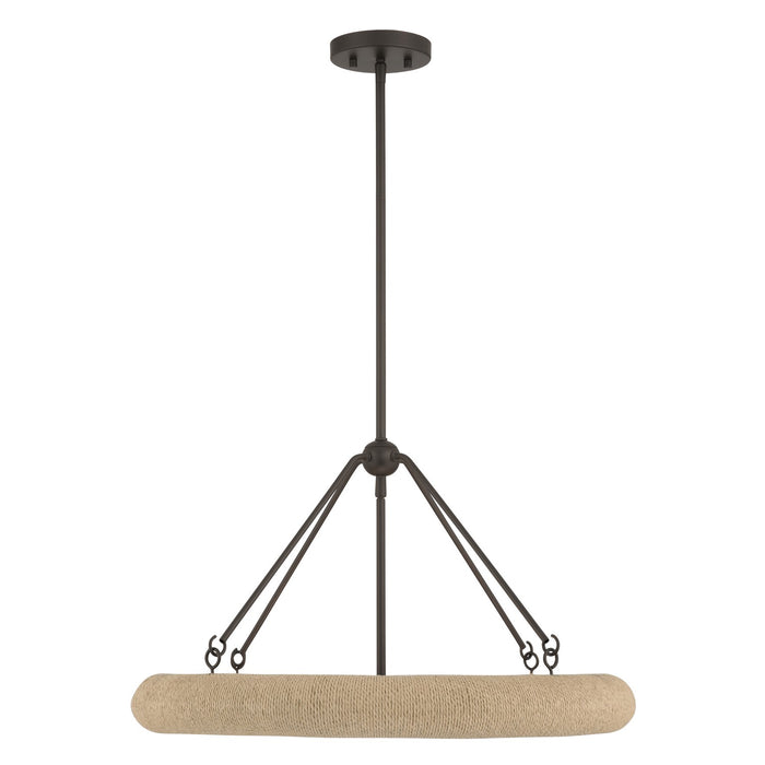 Minka-Lavery - 17115-860 - Five Light Pendant - Aeris - Dark Bronze