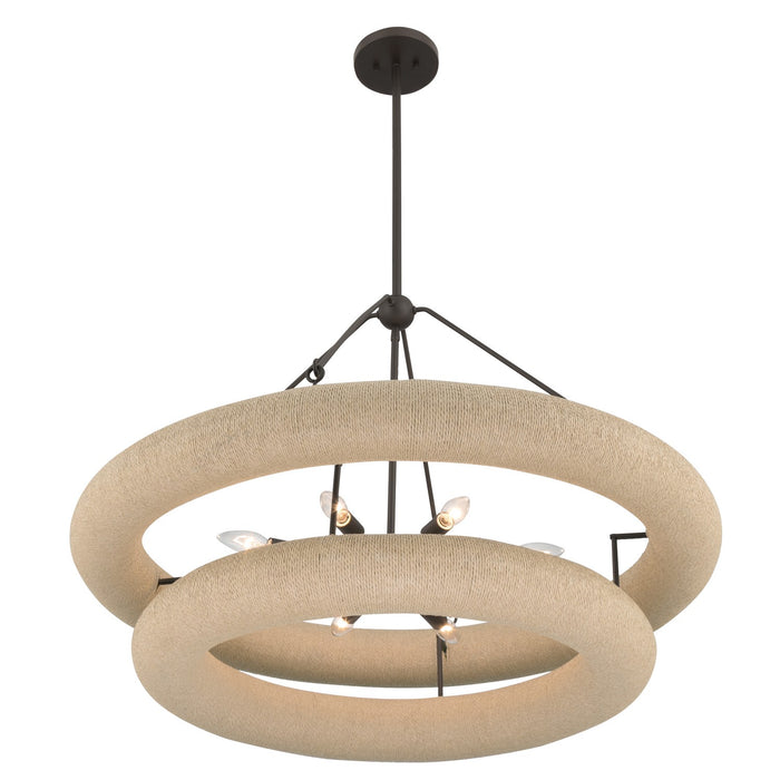 Minka-Lavery - 17116-860 - Eight Light Pendant - Aeris - Dark Bronze