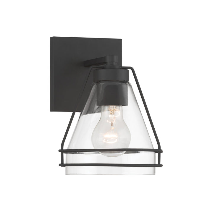 Minka-Lavery - 17641-899 - One Light Bath Sconce - Lorenth - Dark Matte Black