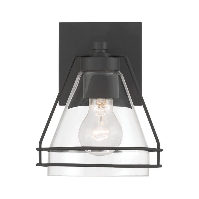 Minka-Lavery - 17641-899 - One Light Bath Sconce - Lorenth - Dark Matte Black