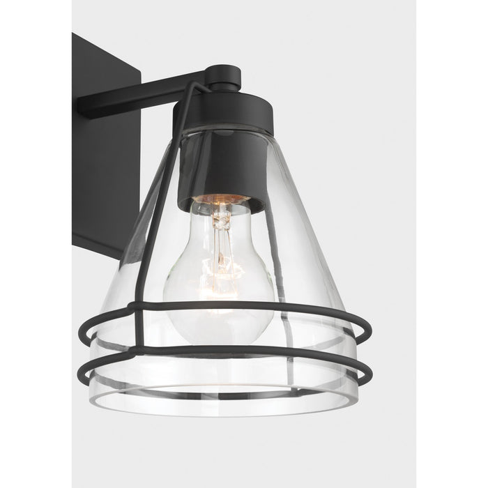 Minka-Lavery - 17641-899 - One Light Bath Sconce - Lorenth - Dark Matte Black