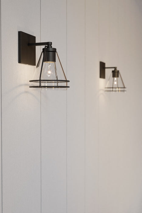 Minka-Lavery - 17641-899 - One Light Bath Sconce - Lorenth - Dark Matte Black