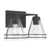 Minka-Lavery - 17642-899 - Two Light Vanity - Lorenth - Dark Matte Black