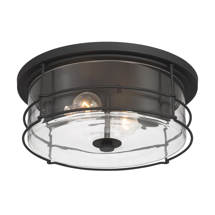 Minka-Lavery - 17647-899 - Two Light Flush Mount - Lorenth - Dark Matte Black