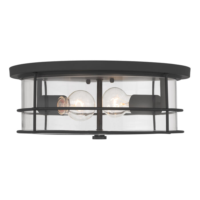 Minka-Lavery - 17647-899 - Two Light Flush Mount - Lorenth - Dark Matte Black
