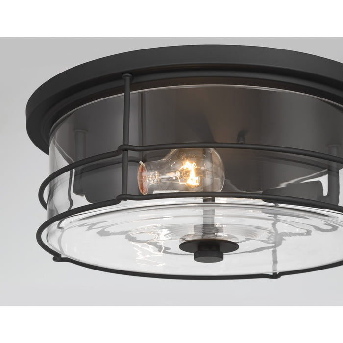 Minka-Lavery - 17647-899 - Two Light Flush Mount - Lorenth - Dark Matte Black