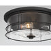Minka-Lavery - 17647-899 - Two Light Flush Mount - Lorenth - Dark Matte Black