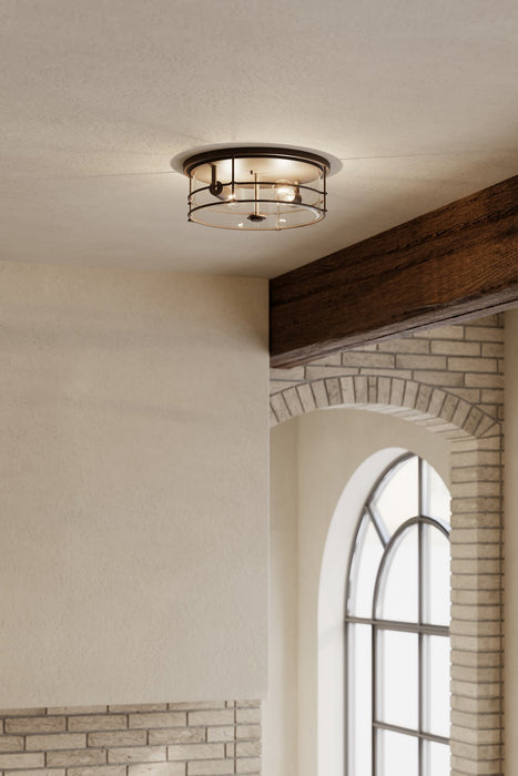 Minka-Lavery - 17647-899 - Two Light Flush Mount - Lorenth - Dark Matte Black