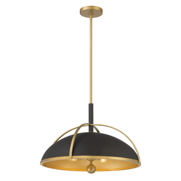 Minka-Lavery - 18314-880 - Four Light Pendant - Yorkshire - Dark Matte Black