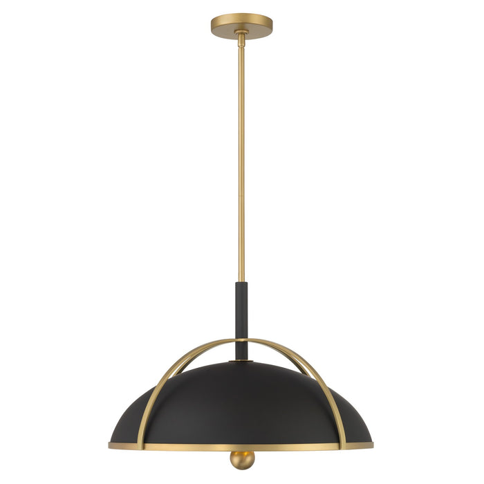 Minka-Lavery - 18314-880 - Four Light Pendant - Yorkshire - Dark Matte Black