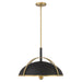 Minka-Lavery - 18314-880 - Four Light Pendant - Yorkshire - Dark Matte Black
