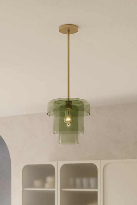 Minka-Lavery - 19615-732 - One Light Pendant - Velique - Legacy Brass