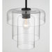 Minka-Lavery - 19615-899 - One Light Pendant - Velique - Dark Matte Black